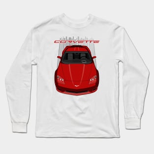 Corvette C6 - Crystal Red Long Sleeve T-Shirt